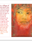 village of women art print