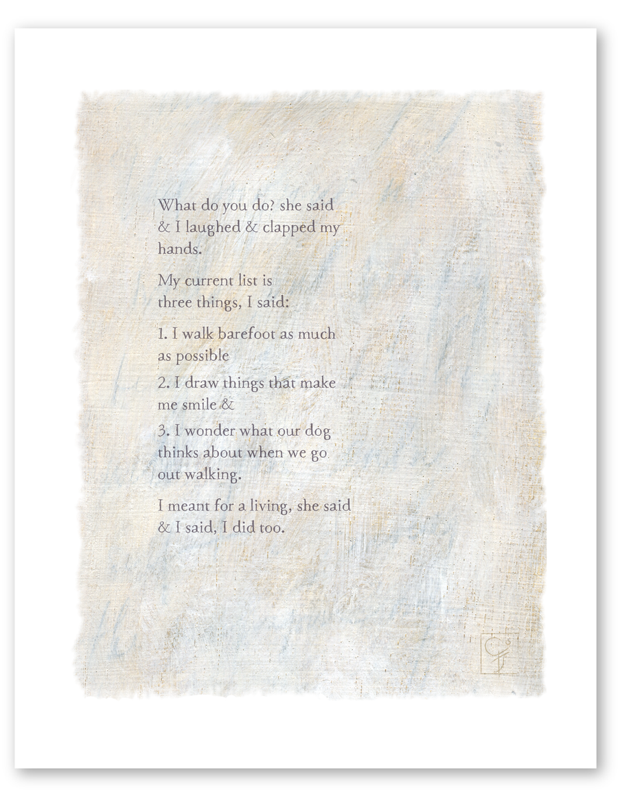 bird & brush: a living print