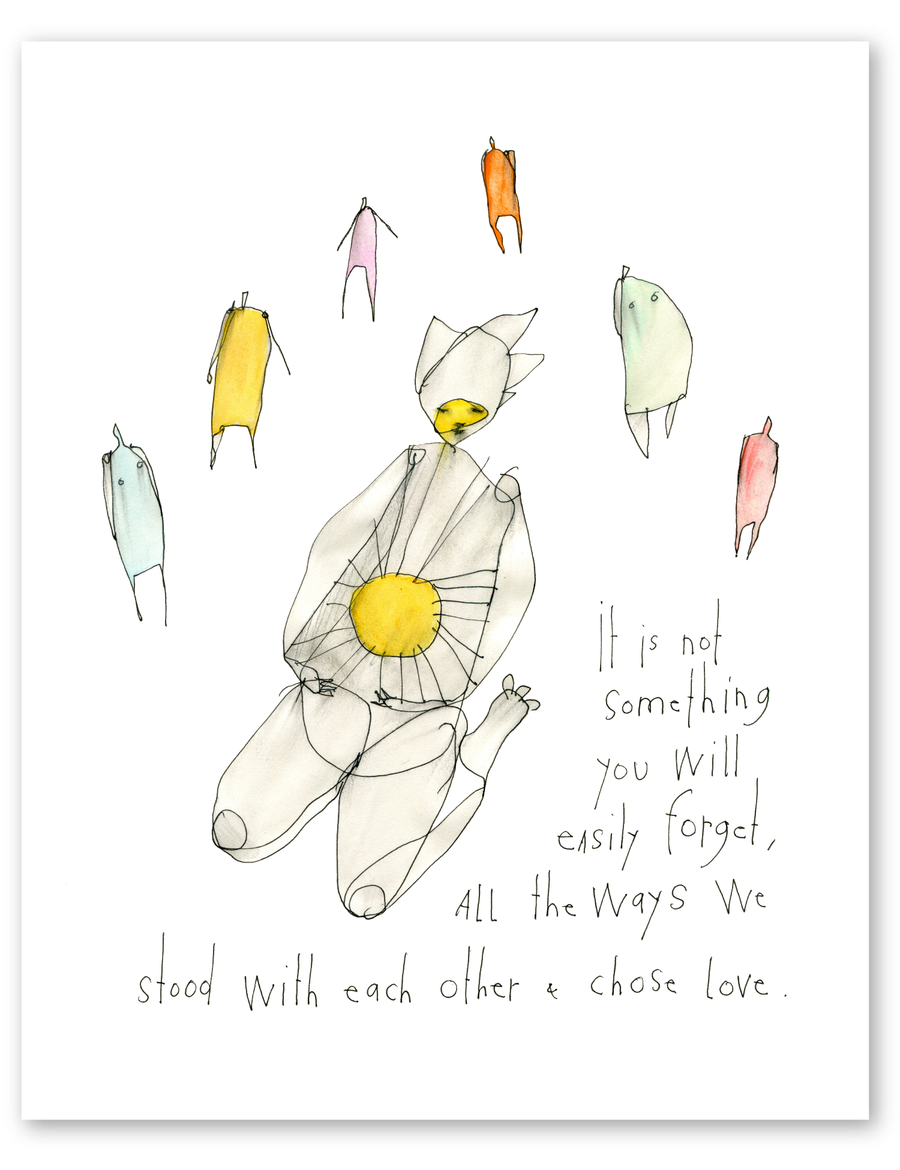 with each other art print
