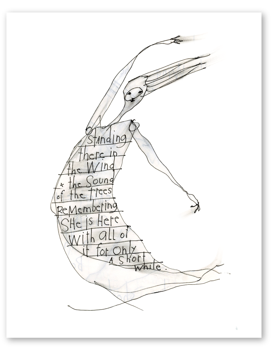 a short while art print
