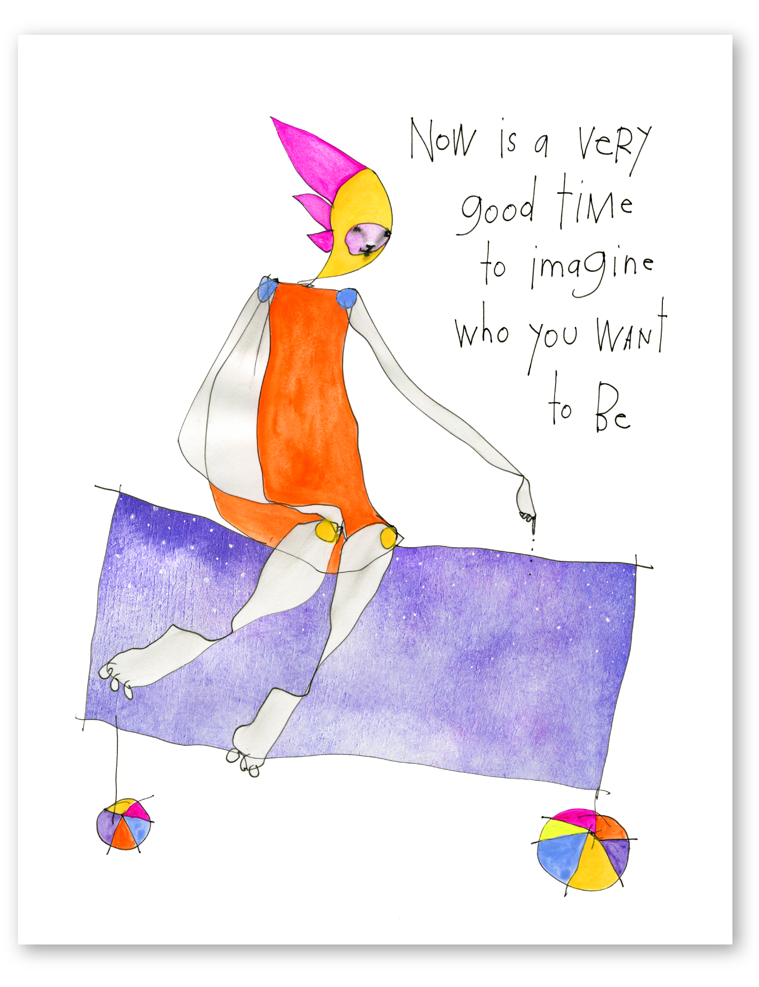a very good time art print