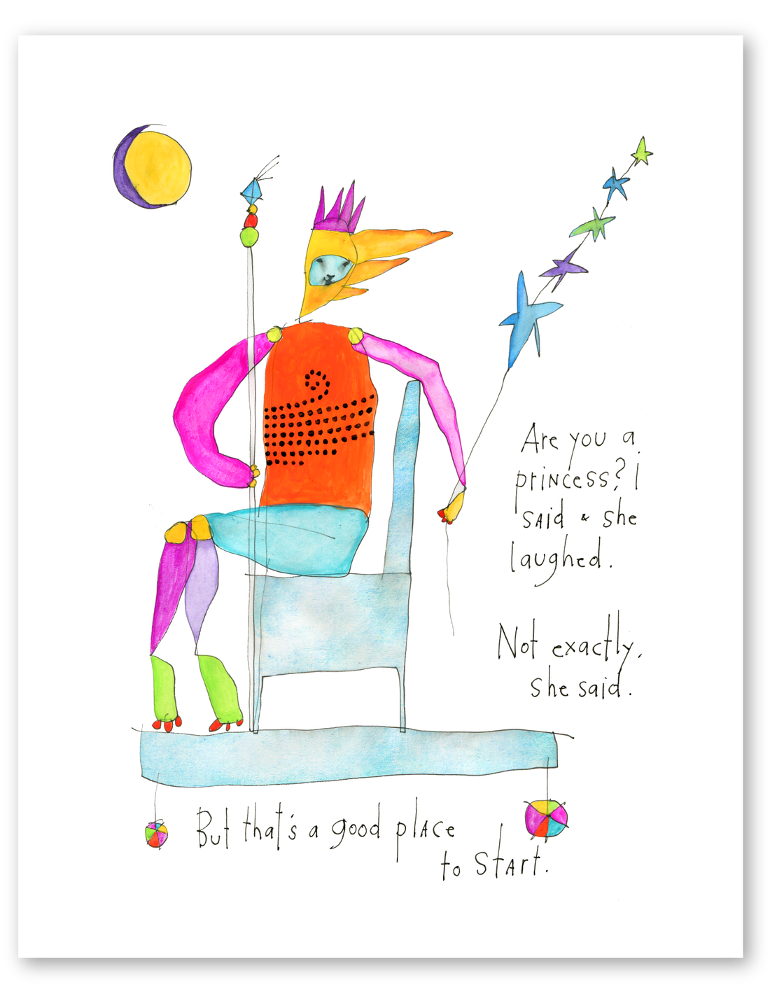 beyond a princess art print