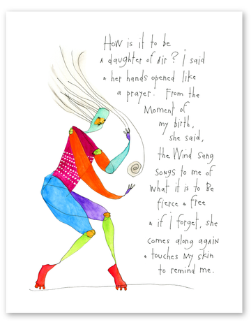 daughter of air art print