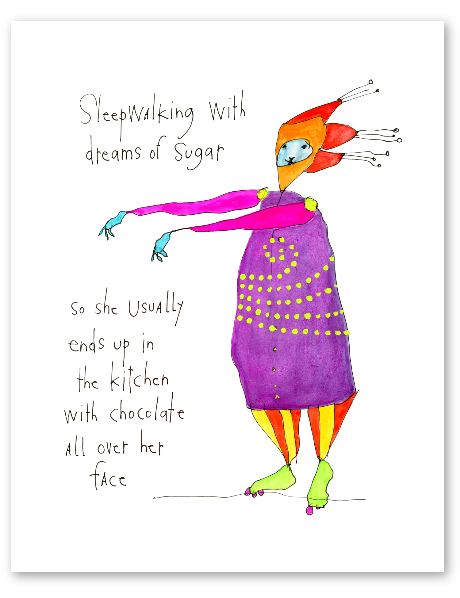 dreams of sugar art print