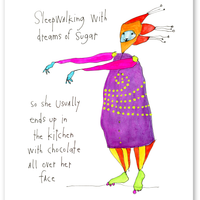 dreams of sugar art print