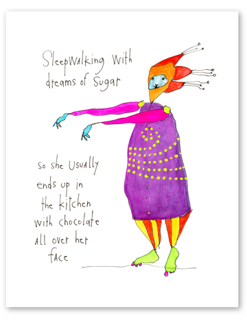 dreams of sugar art print