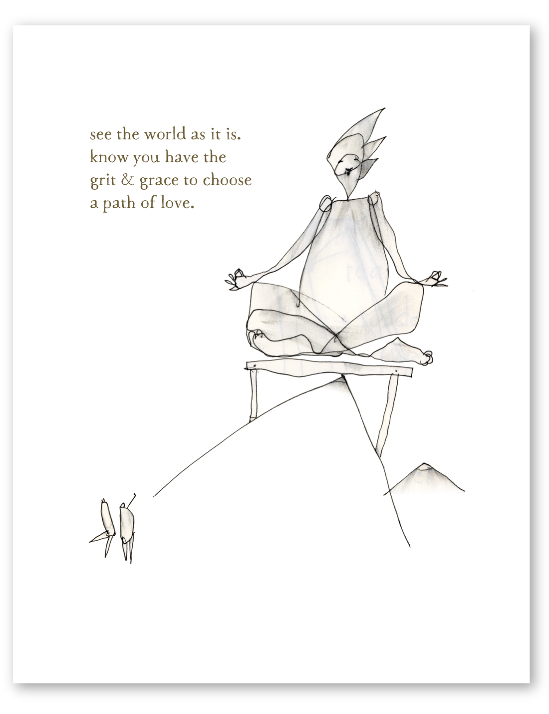 grit & grace art print