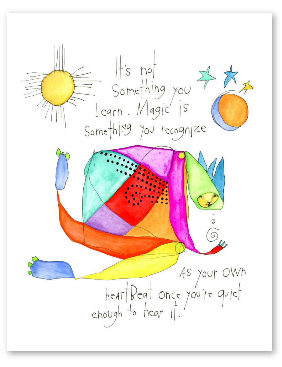 heart magic art print