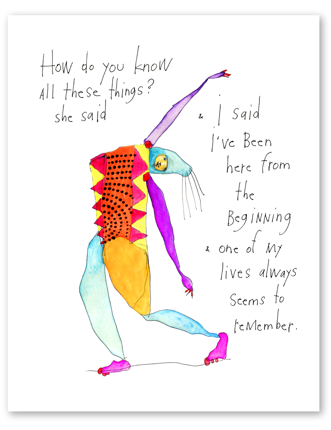 life experience art print