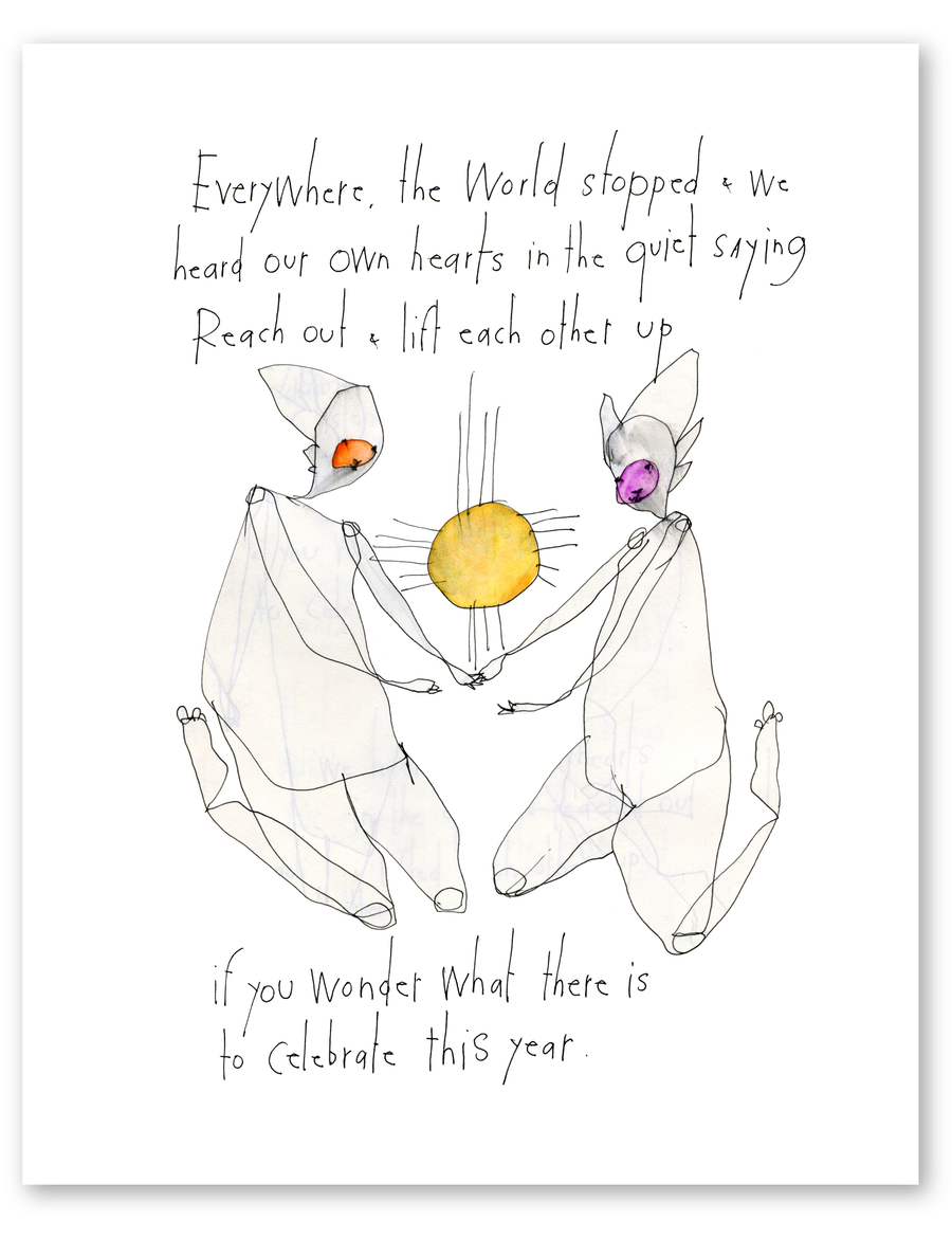 one heart art print
