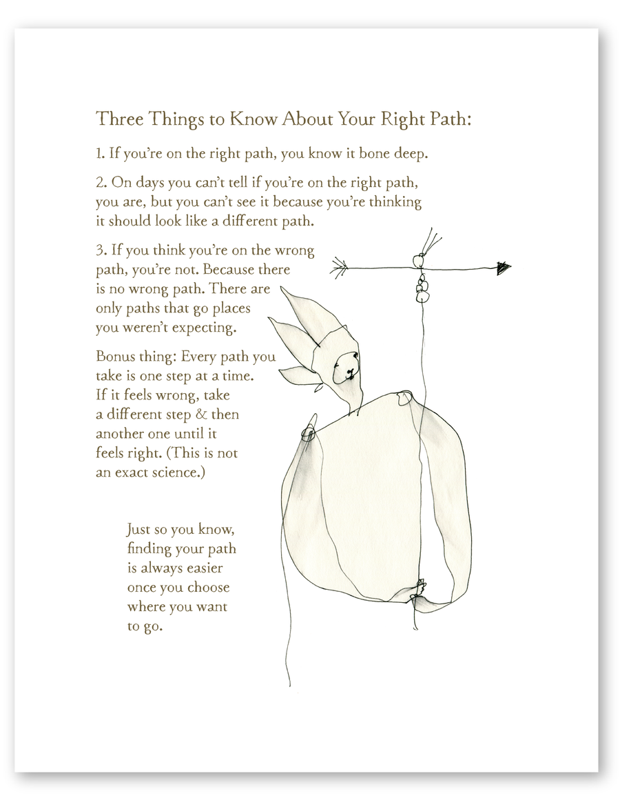 right path art print