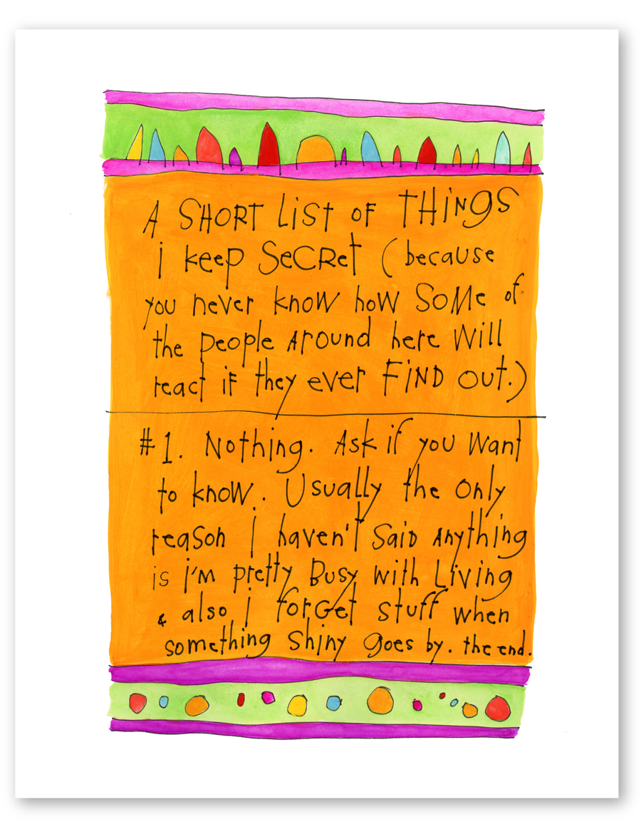 secret things art print
