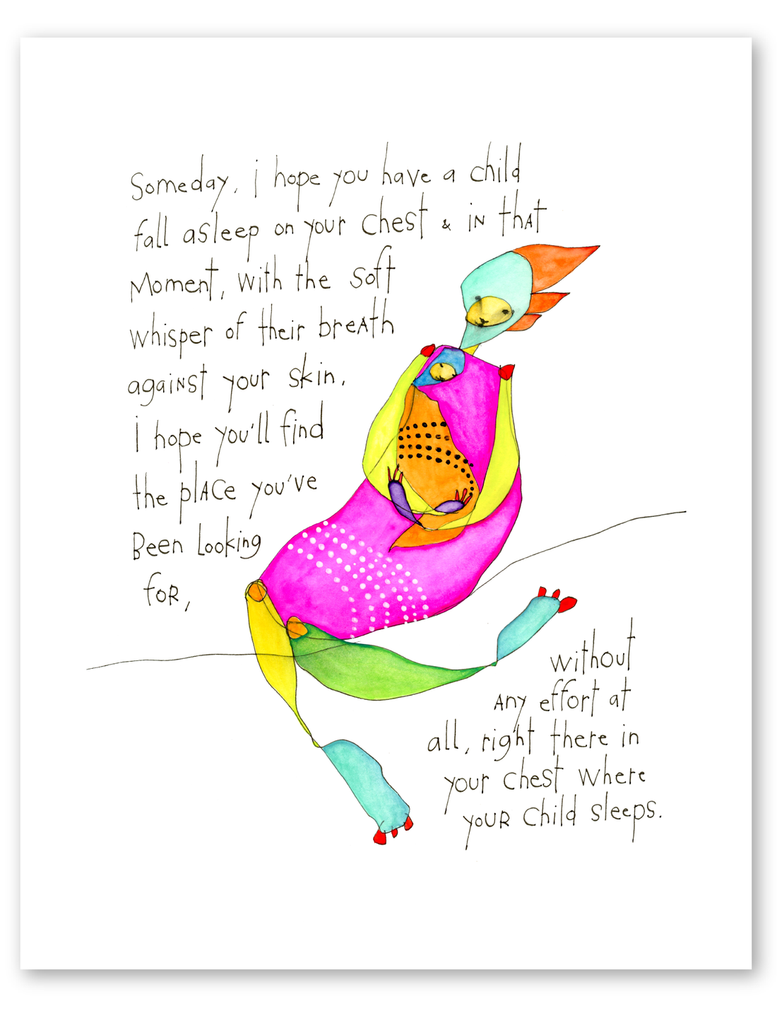 international sleeping child print