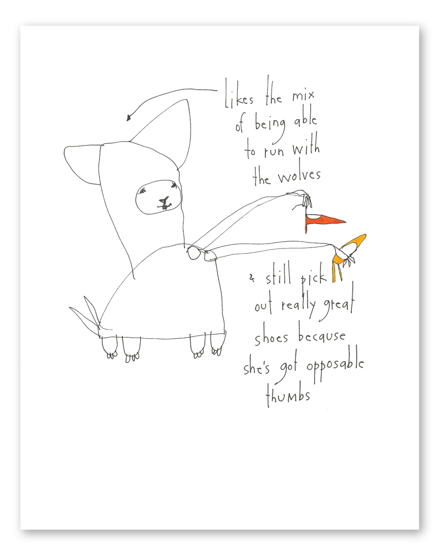 strong woman art print