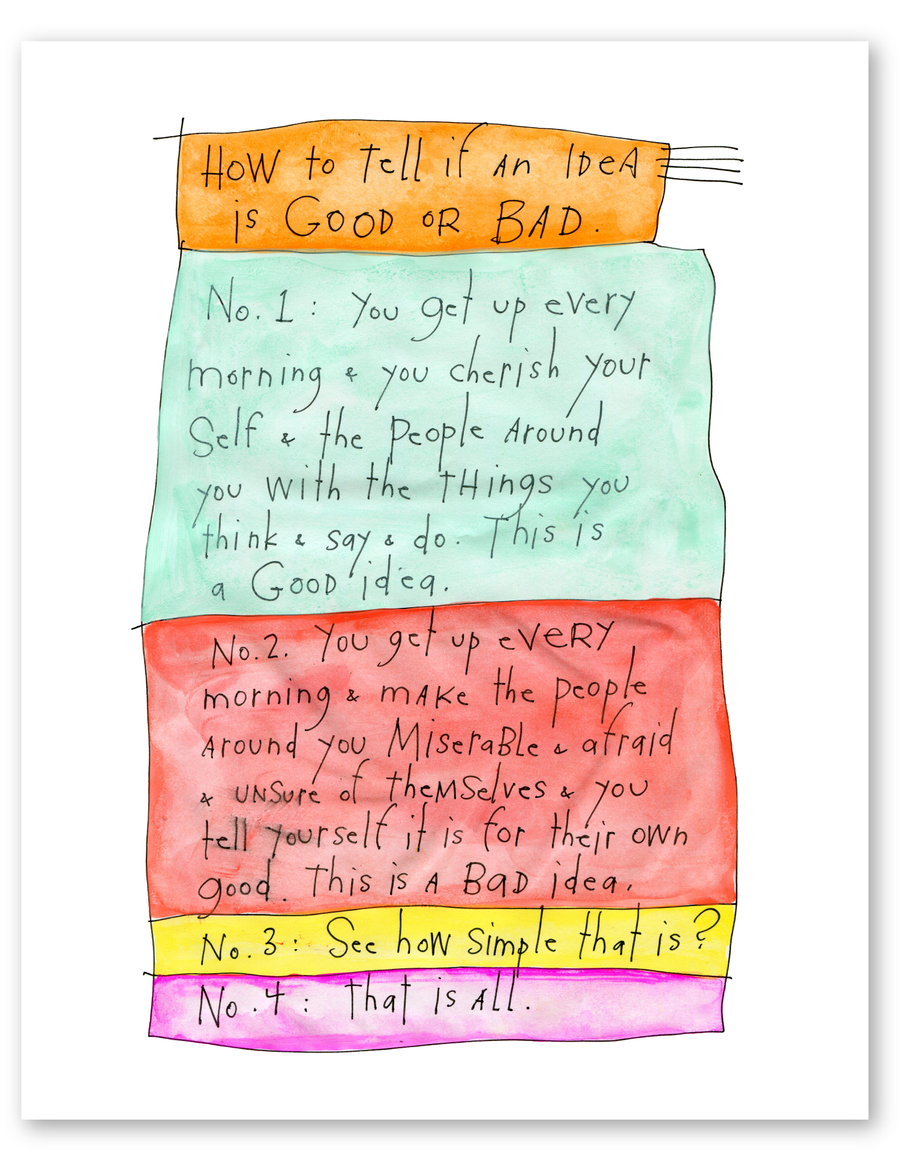 two ideas art print