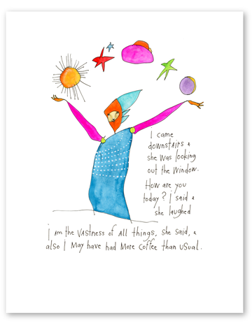 vastness of all things art print