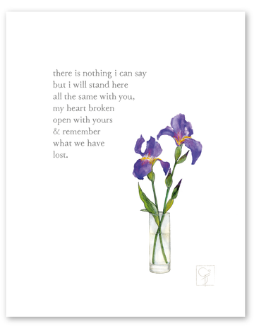 bird & brush: with you print