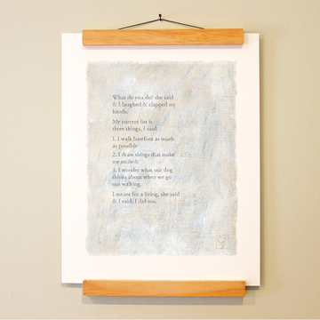 bird & brush: a living print