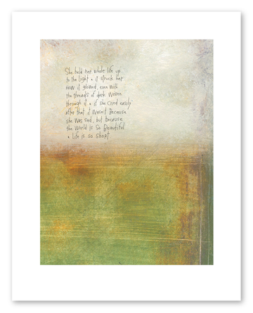 bird & brush: maker art print