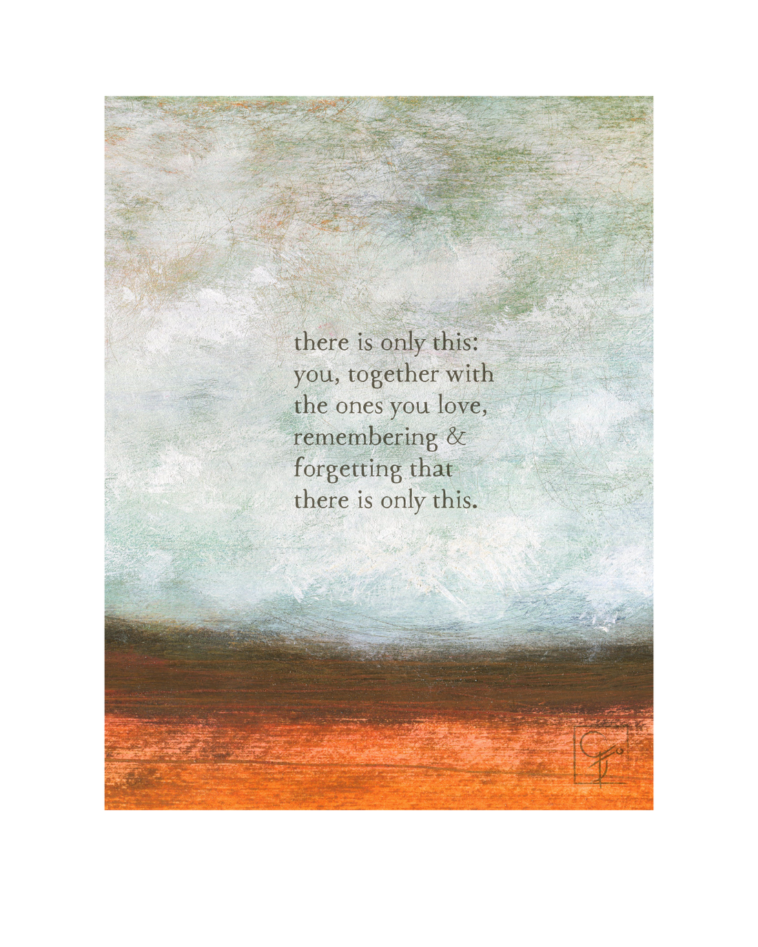 bird & brush: only this print