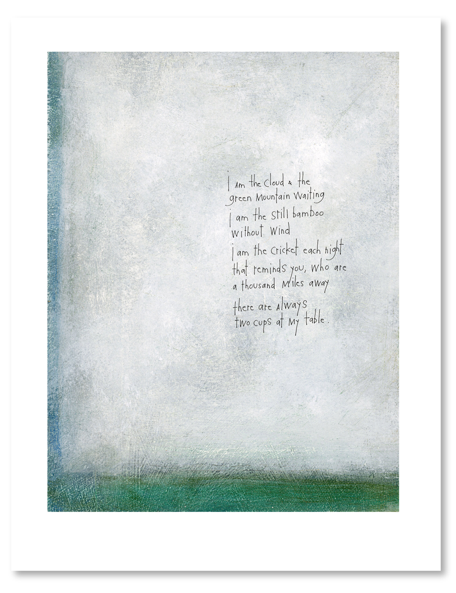 bird & brush: two cups art print