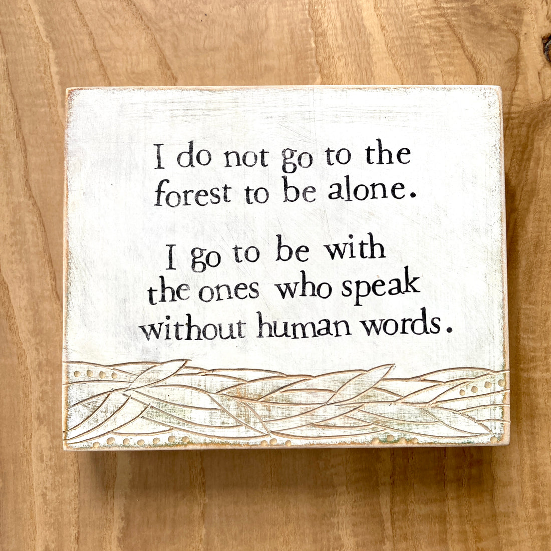 woodcut storyblock: child of the forest