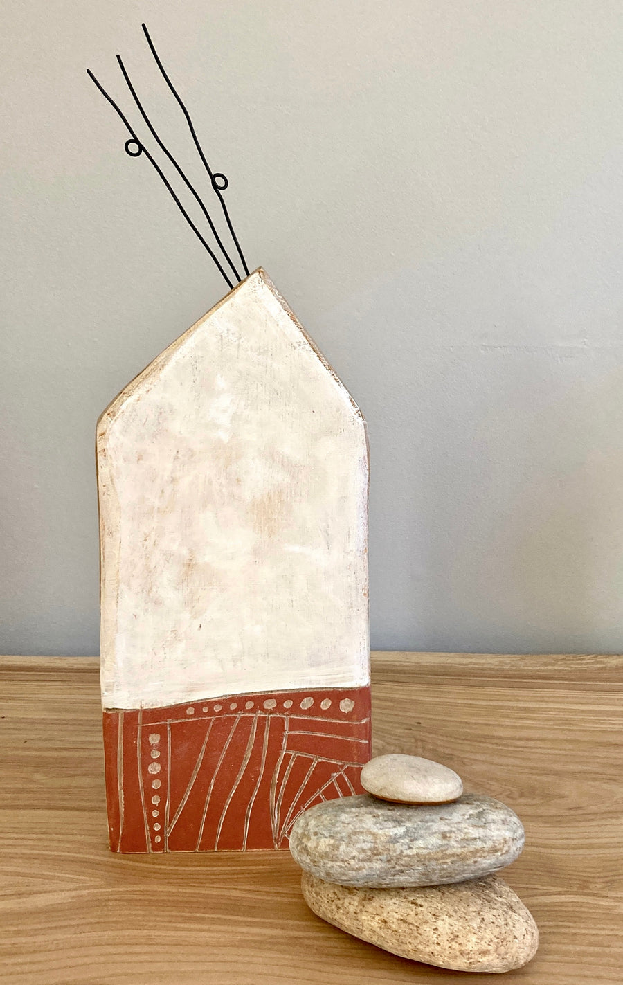 woodcut house || under stars