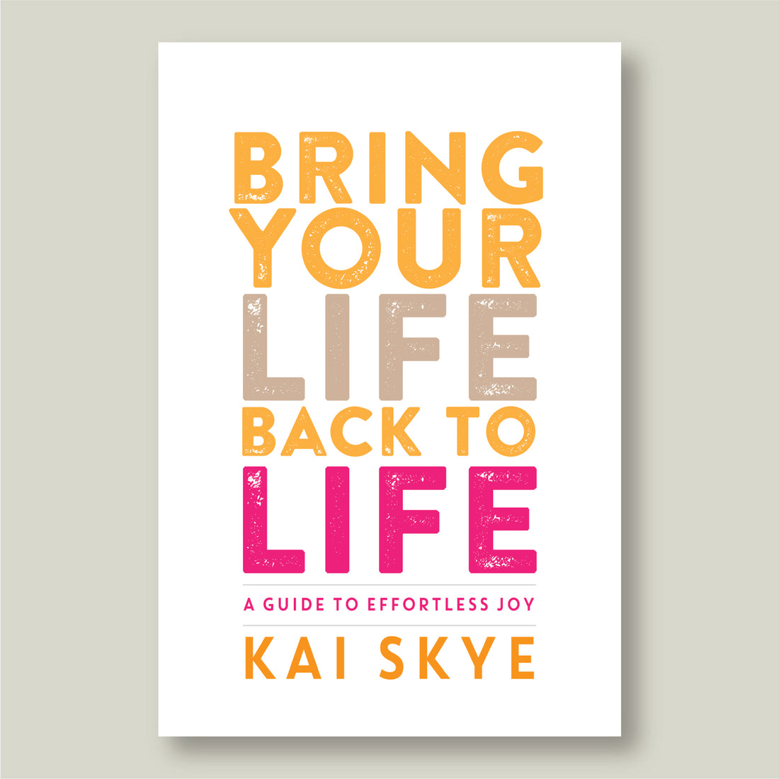 e-book: bring your life back to life