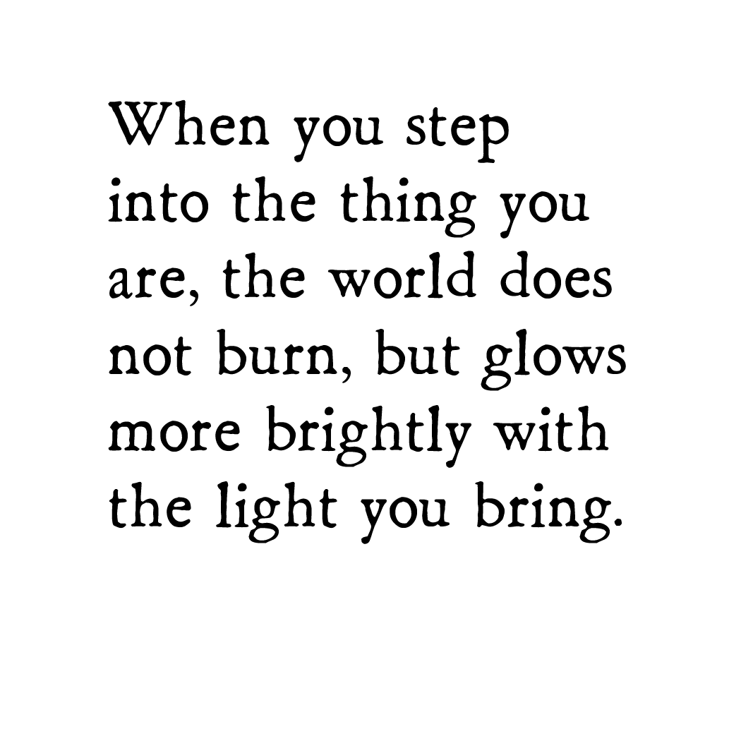 greeting card: bright light