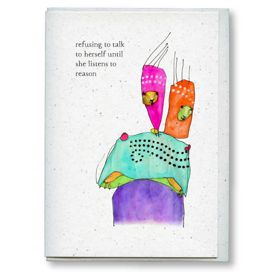 greeting card: voice of reason