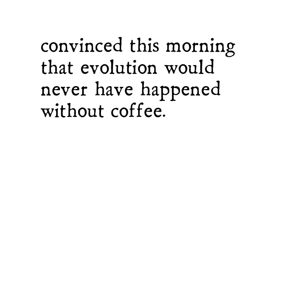 greeting card: coffee evolution