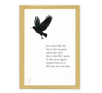 bird & brush: the moment flat card