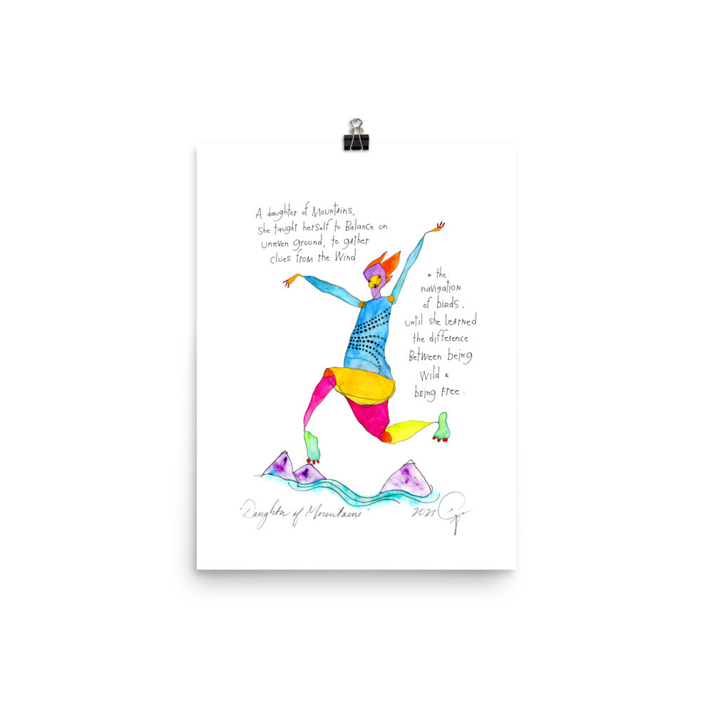 international daughter of mountains print