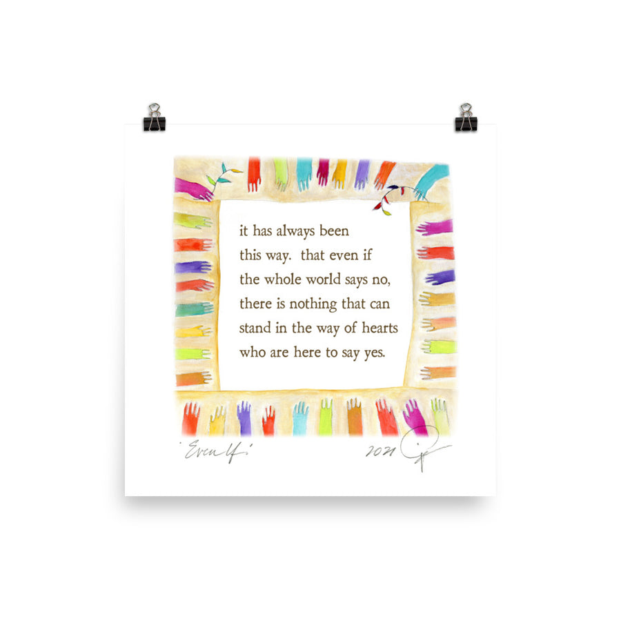 even if (remix) art print