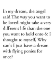 everyday angels: flying ponies art print
