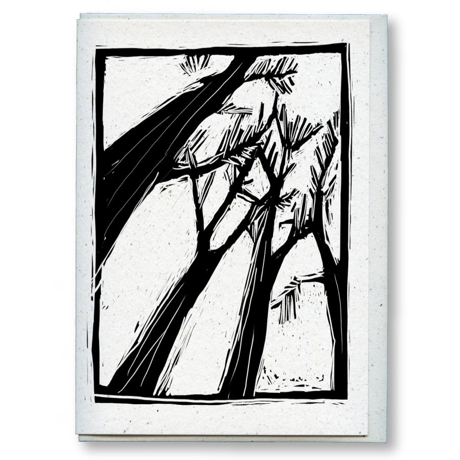 greeting card: child of the forest