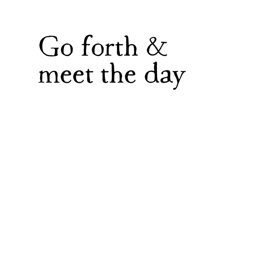 woodcut: go forth art print