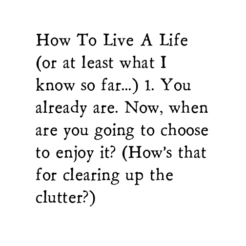 how to live a life art print