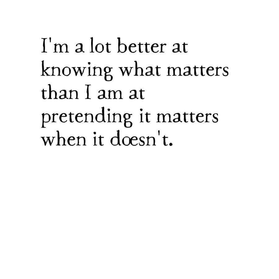 important matters art print