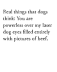 laser dog eyes art print