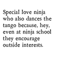 love ninja art print