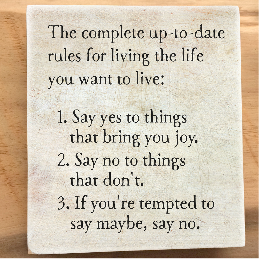 rules for living storyblock