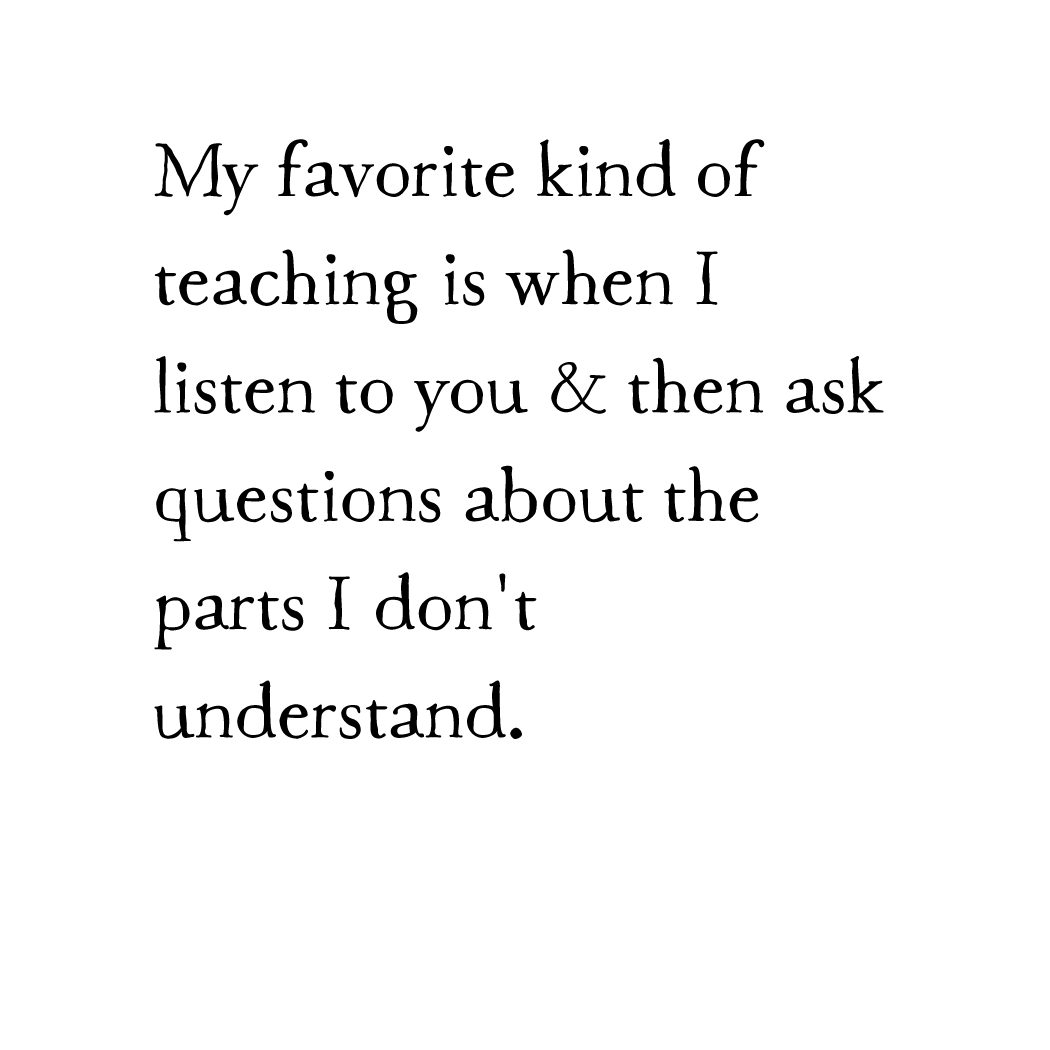 teaching questions art print