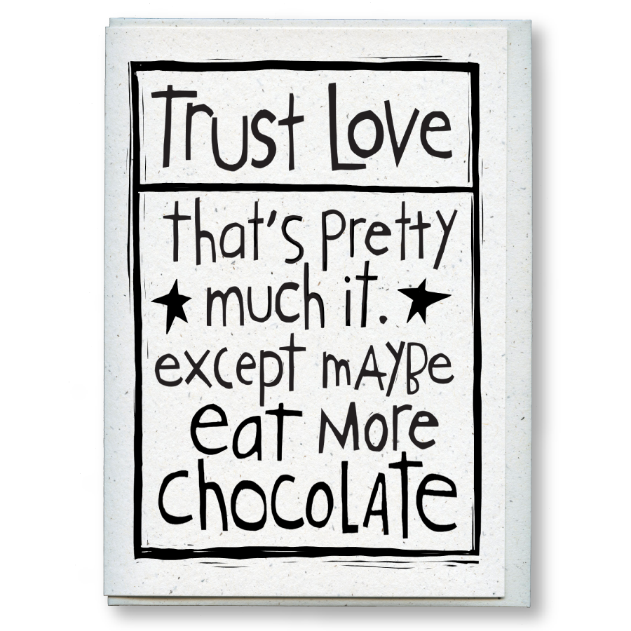 greeting card: trust love