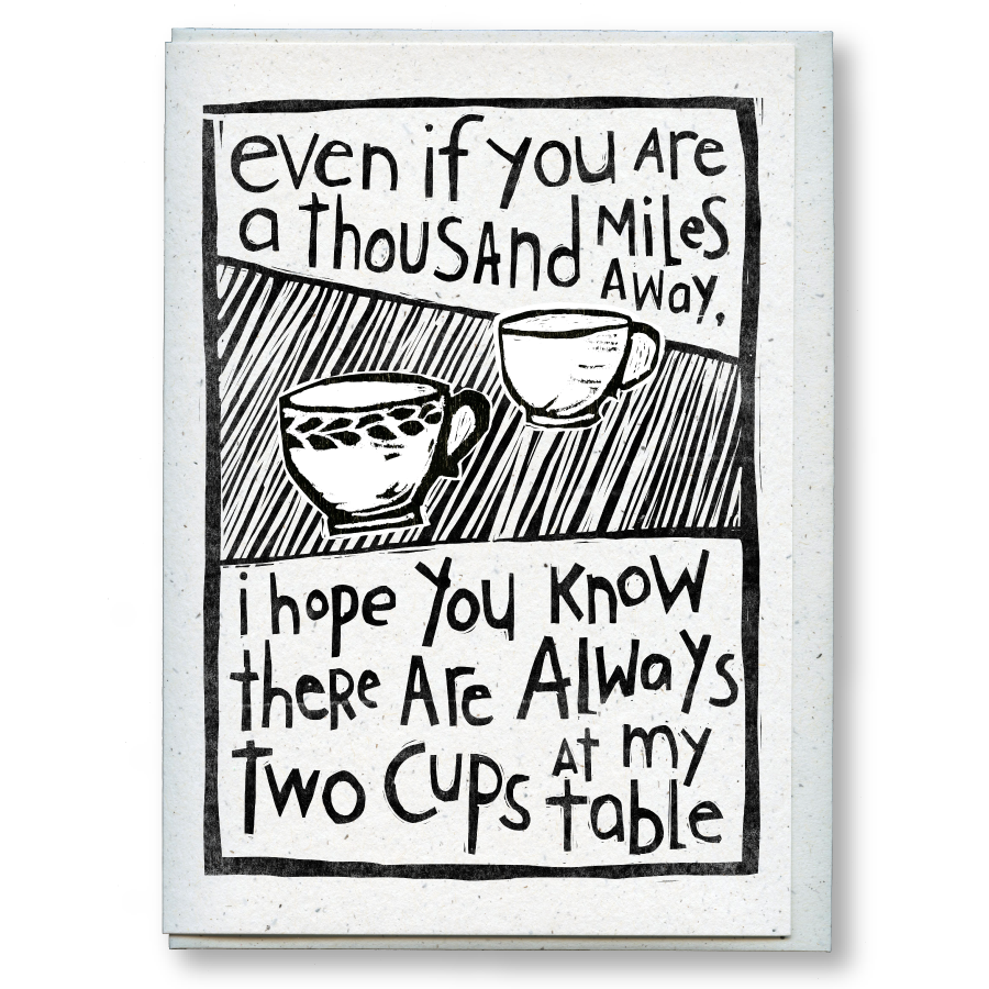 greeting card: two cups
